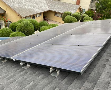 Image of a Solar Panel Before Cleaning